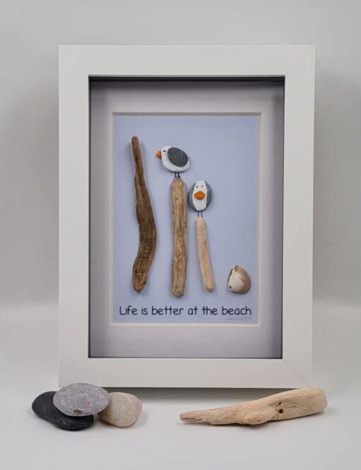 Driftwood Pebble Picture