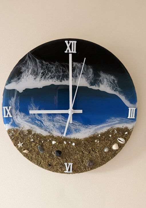 Handmade Resin Wall Clock
