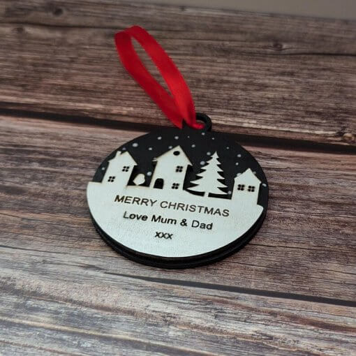 personalised Christmas decoration