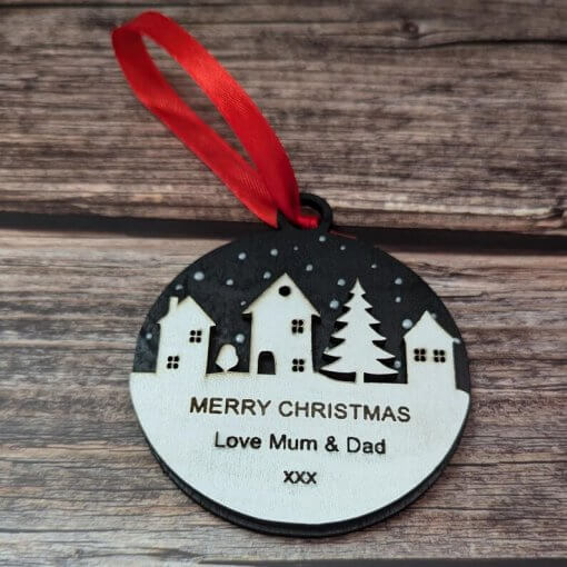 personalised Christmas decoration