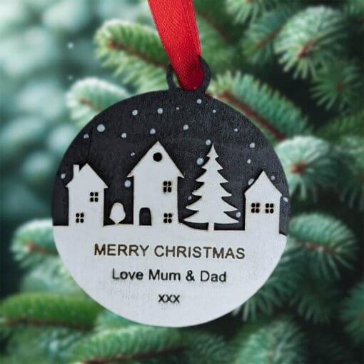 personalised Christmas decoration