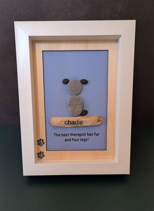 Pebble Art Dog