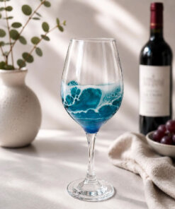 Ocean Wine Glass Resin Gift