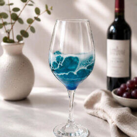 Ocean Wine Glass Resin Gift