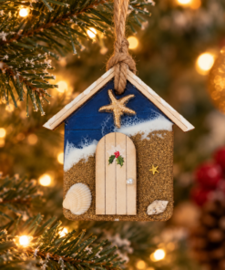 Christmas Beach Hut Decoration
