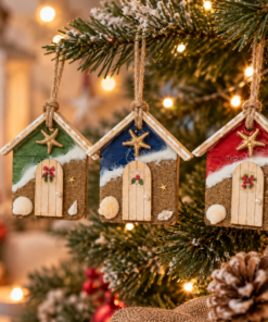 Christmas Beach Hut Decoration