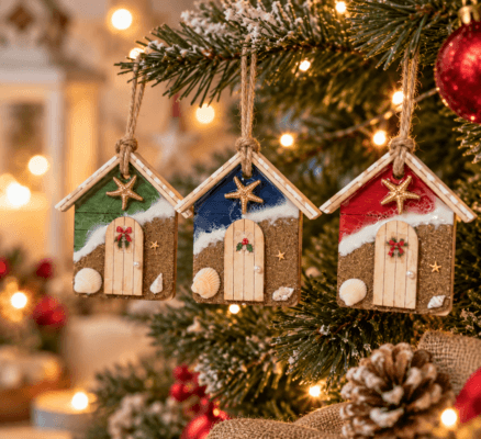 Christmas Beach Hut Decoration